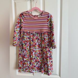 Hanna Andersson long sleeve floral cotton dress.